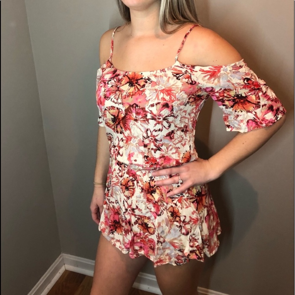 Floral print romper